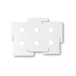 Wand- en plafondarmatuur TOTEM 6-vlams GX53 IP20, mat, wit