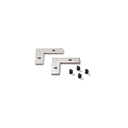 Verbindend deel SLOT RECESSED, metaal, zwart