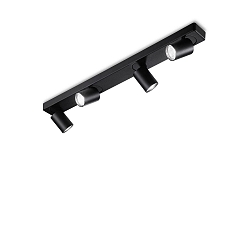 Wall / Ceiling luminaire RUDY, 4 flames, GU10, adjustable, white