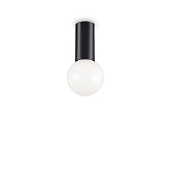 Ceiling luminaire PETIT, incl. E27 globe �9.5cm 8W 3000K, black