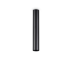 Plafondarmatuur LOOK PL1 H40 cilindrisch, on/off GU10 IP20, zwart mat 