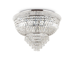 Plafondarmatuur DUBAI 24-vlams E14 IP20, chroom