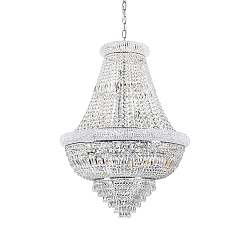 Pendelarmatuur DUBAI 24-vlams E14 IP20, chroom
