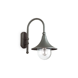 Outdoor wall luminaire CIMA, IP43, E27 max. 60W, aluminium / acrylic