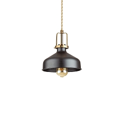 Pendelarmatuur ERIS-2 E27 IP20, goud mat, zwart