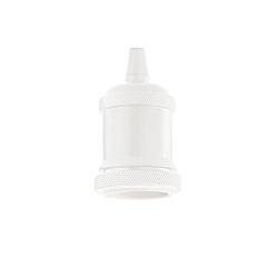Lamp socket GHIERA with decorative ring and shade holder, E27, burnished brass