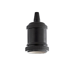 Fitting E27 - GHIERA met adapter, zwart mat