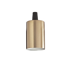Fitting E27 - LISCIO cilindrisch, messing, gepolijst