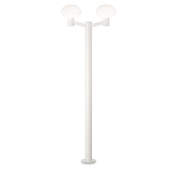 Padverlichting CLIO 2 2-vlams, zonder lampenkap E27 IP44, wit