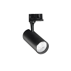 3-fase spot FOX 25W BIG / ON-OFF 830 instelbaar, on/off IP20, zwart mat 