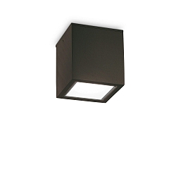 Plafondarmatuur voor buiten TECHO BIG vierkant GU10 IP54, zwart dimbaar