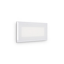 ceiling recessed luminaire INDIO square IP65, white