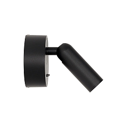 Wandarmatuur BEAN rond, met schakelaar IP20, zwart