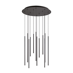 Pendelarmatuur FILO 12-vlams, instelbaar IP20, zwart