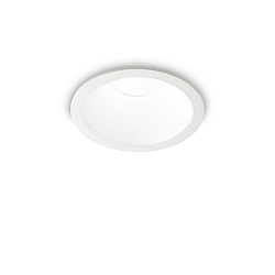 Plafondinbouwarmatuur GAME TRIM ROUND 85MM rond, stijf, UGR < 19, on/off IP40/IP20, wit 