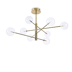 Pendelarmatuur EQUINOXE SP8 8-vlams G4 IP20, chroom