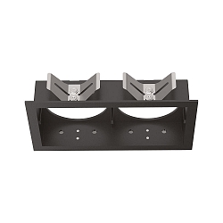 Inbouwbehuizing BENTO 2-voudig, hoekig, met frame