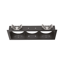Inbouwbehuizing BENTO 3-voudig, hoekig, met frame