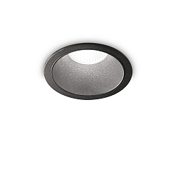 ceiling recessed luminaire GAME TRIM ROUND 85MM round, rigid, UGR < 19, switchable IP40/IP20, black 