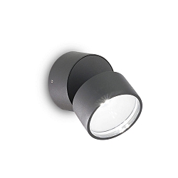 outdoor wall luminaire OMEGA round IP54, anthracite