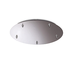 Baldakijn ROUND STANDARD � 46CM 5-voudig, rond, chroom, gepolijst