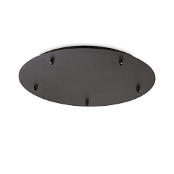 Baldakijn ROUND STANDARD � 46CM 5-voudig, rond, zwart mat