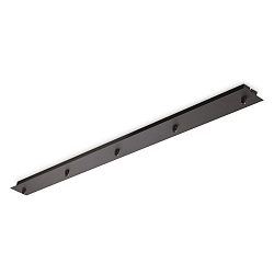 Baldakijn LINEAR STANDARD 5-voudig, hoekig, zwart mat