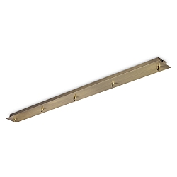 Baldakijn LINEAR STANDARD 5-voudig, hoekig, messing, gepolijst