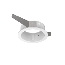 Inbouwbehuizing BENTO 1-voudig, rond, met frame, wit
