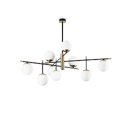 ceiling luminaire GOURMET PL9 9 flames E14 IP20, black