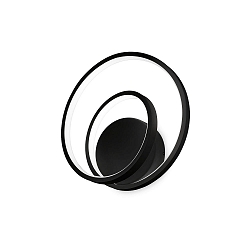 Wandarmatuur OZ AP DALI/PUSH rond, DALI aanstuurbaar IP20, zwart mat dimbaar
