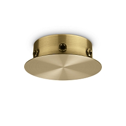 Baldakijn MAGNETICO 6 LUCI rond, 6-voudig, messing, gepolijst