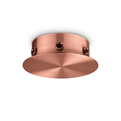 Baldakijn MAGNETICO 6 LUCI rond, 6-voudig, koper, gepolijst