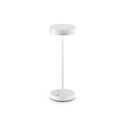 Tafellamp op batterijen TOFFEE IP54, wit dimbaar