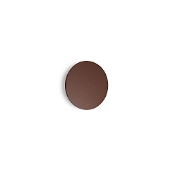 outdoor wall luminaire PUNTO AP D18 round, indirect, switchable IP54, mat, coffee brown 