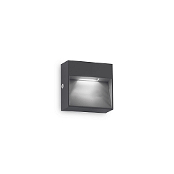 Wandarmatuur voor buitenshuis DEDRA IP65, antraciet 