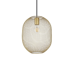 Pendelarmatuur NET 1 E27 IP20, goud dimbaar