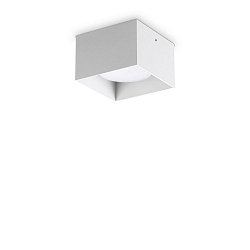 Plafondarmatuur SPIKE PL1 SQUARE GX53 down, hoekig, stijf GX53 IP20, wit mat 