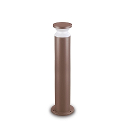 Lichtpaal TORRE 80 E27 IP65, koffie bruin dimbaar