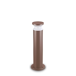 Lichtpaal TORRE 60 E27 IP65, koffie bruin dimbaar