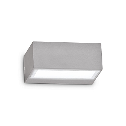 Wandarmatuur voor buitenshuis TWIN UP/DOWN G9 IP44, grijs dimbaar