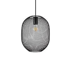 Pendelarmatuur NET 1 E27 IP20, zwart dimbaar