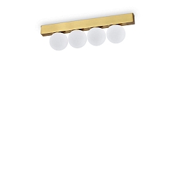 Plafondarmatuur PING PONG IP20, messing geborsteld 
