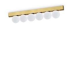 Plafondarmatuur PING PONG IP20, messing geborsteld 