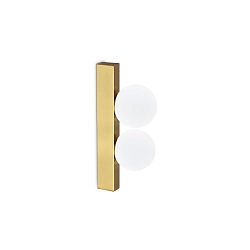 Wandarmatuur PING PONG IP20, messing geborsteld 