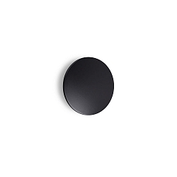 outdoor wall luminaire PUNTO AP D24 round, indirect, switchable IP54, black matt 