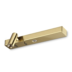 Wandarmatuur BONNE NUIT-1 met schakelaar IP20, messing 
