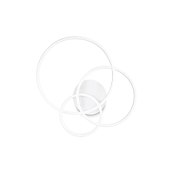 Plafondarmatuur FRAME CERCHIO IP20, wit 