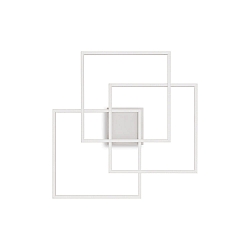 Plafondarmatuur FRAME QUADRATO IP20, wit 