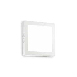 Plafondarmatuur UNIVERSAL D22 ON-OFF hoekig IP20, wit 